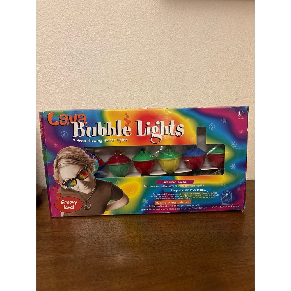 Lava Bubble Lights 7 Free-Flowing Indoor Lights Groovy - 5 lights work, 2 don't